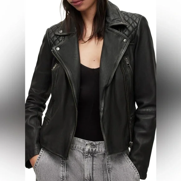 All Saints | Jackets & Coats | Nwt Allsaints Leather Cargo Biker  display picture 1